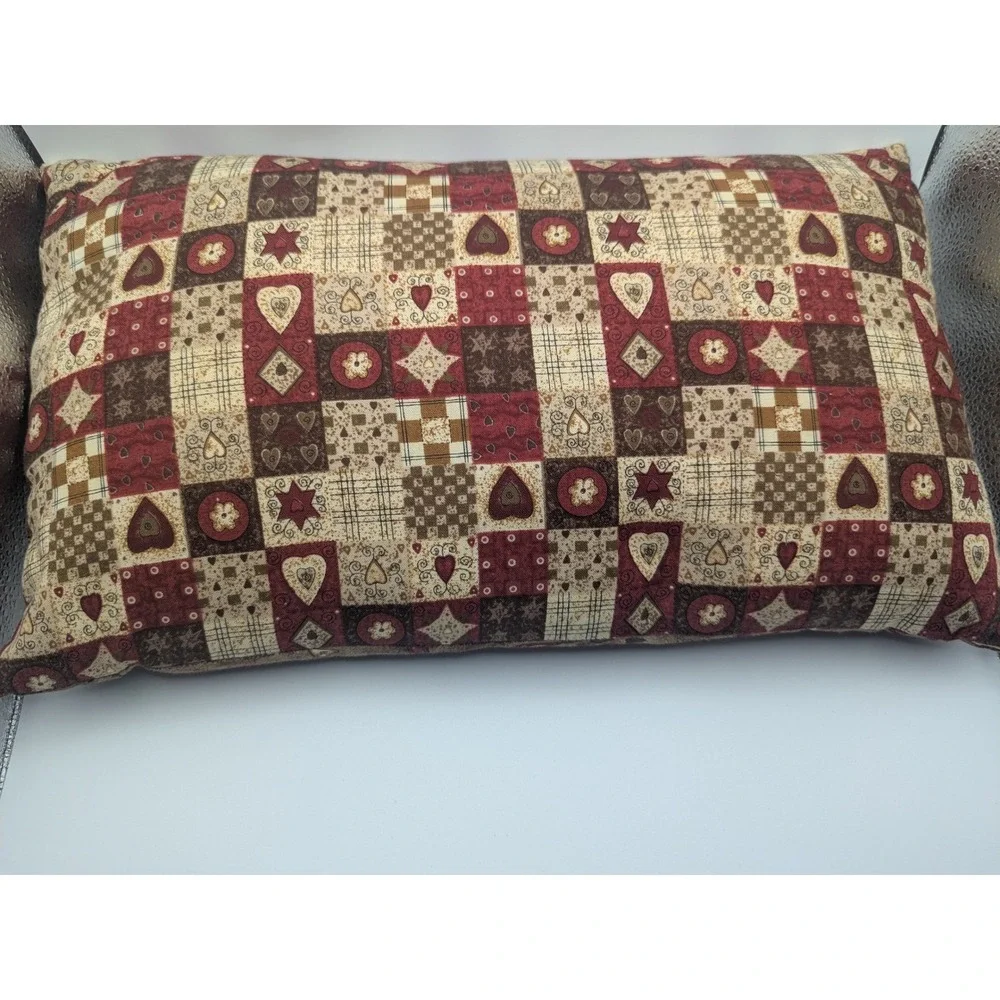 Vintage Handmade Quilted Throw‎ Pillow Enjoy Life Its Precious Decorative Accent